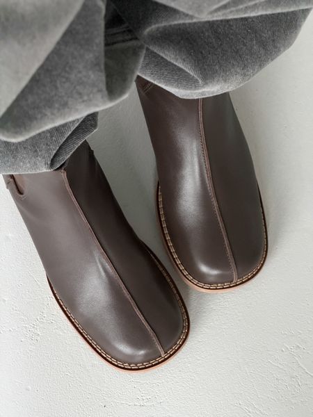 Черевики з анатомічним носиком ТМ Olli Shoes коричневі шкіряні 11403-147964 фото